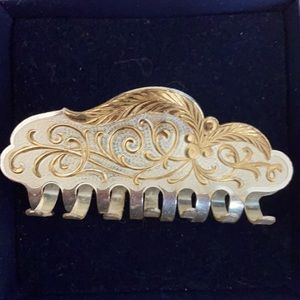 Montana Silversmith Engraved Gold Sliver Hair Clip